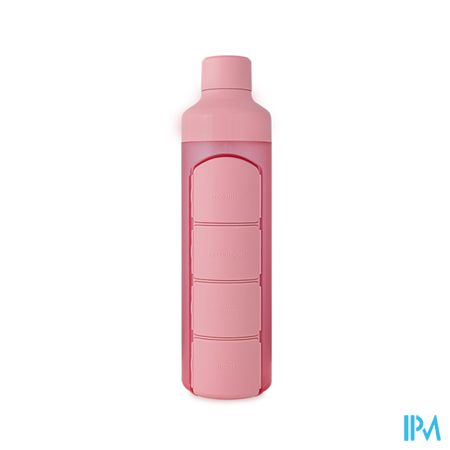 Yos Water Bottle & Pill Box Daily Perfect Pink