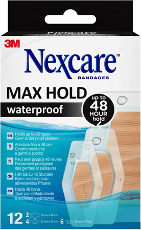 Nexcare 3m Maxhold Wtp Assortiment 3 Maten 12 6