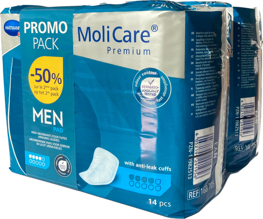 Molicare Premium Men Pad 4 Drops 2x14 Promopack 1