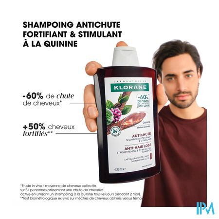 Klorane Capil. Sh Quinine & Edelweiss 400ml Nf 6