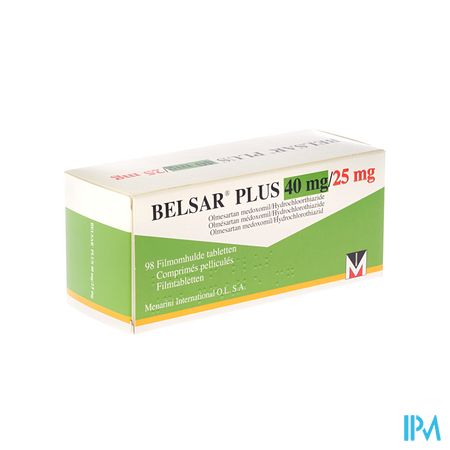 Belsar Plus 40mg/25mg Filmomh Tabl 98