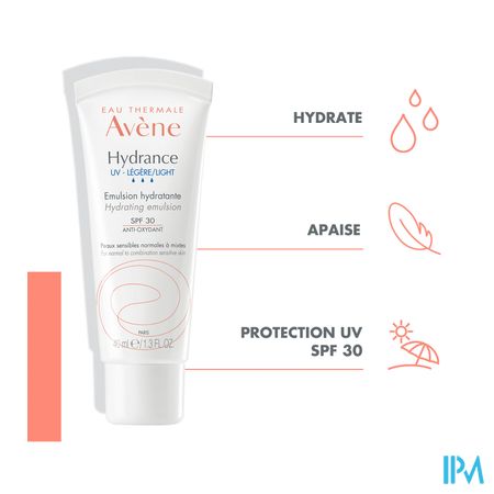 Avene Hydrance Uv Legere Emulsion Hydr.spf30 40ml 16