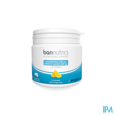 Barinutrics Calciumcitraat Citrus Kauwtabl 90 1