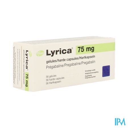 Lyrica 75mg Caps Durs 56 X 75mg