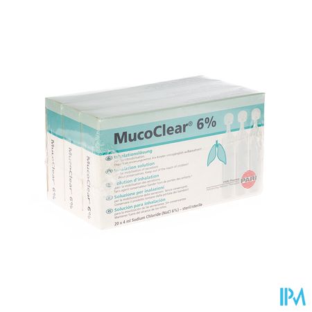 Mucoclear 6% Nacl Amp 60x4ml