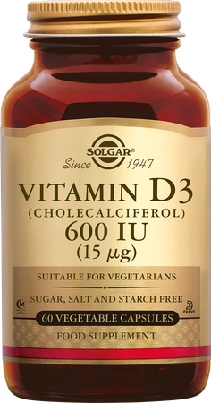 Solgar Vitamin D-3 15mcg/600ie V-caps 60 1