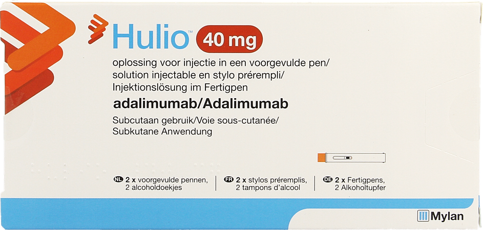 Hulio 40mg Opl Inj 50mg/ml Voorgev.pen 2 X 0,8ml 1