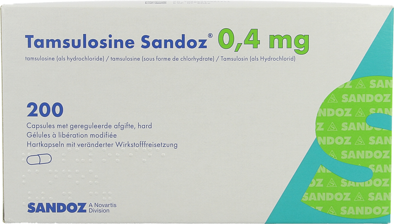 Tamsulosine Sandoz 0,4mg Gereg.afg. Caps 200x0,4mg 2