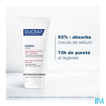 Ducray Sabal Argeal Dag. Sh Talgabsorberende 200ml 13