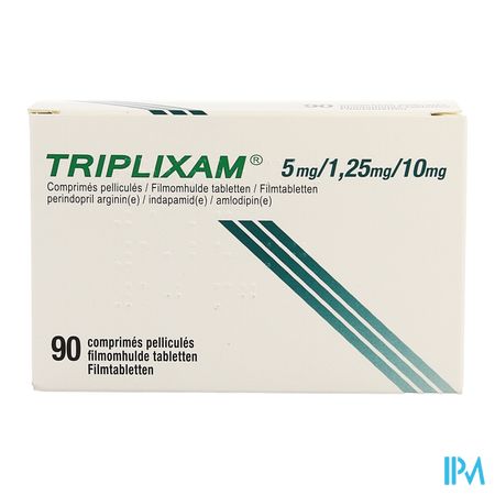 Triplixam 5mg/1,25mg/10mg Impex. Film.tabl 90 Pip 1