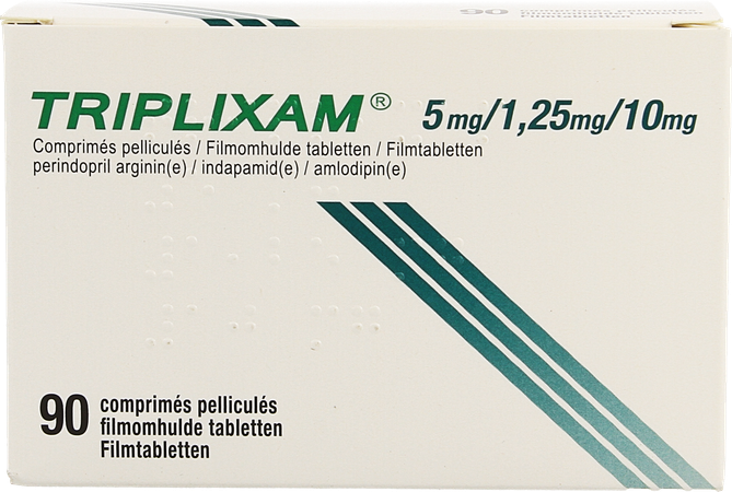 Triplixam 5mg/1,25mg/10mg Impex. Comp Pell 90 Pip 1