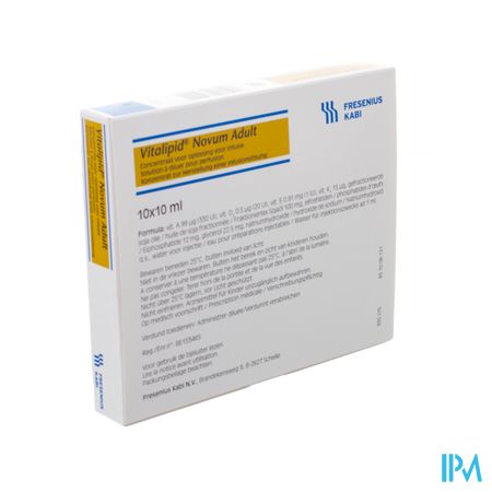 Vitalipid Novum Adult émuls. perf. i.v. amp. 10 x 10 ml