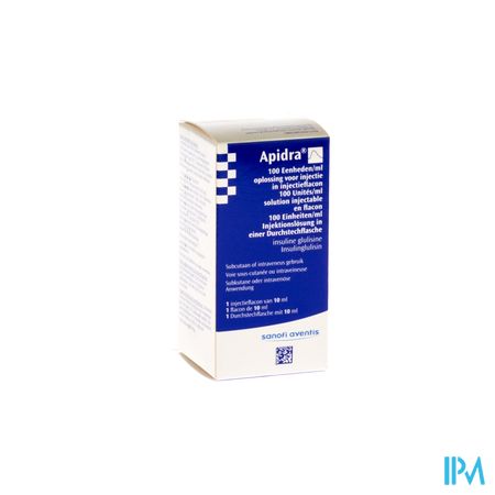 Apidra 100 U/ml Fl Inj 10ml 100 U/ml 1000 U 1
