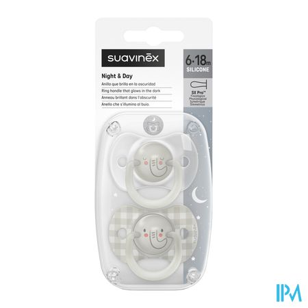 Suavinex N&d Soother Sili.rev.6-18m Eleph.gr Duo 1