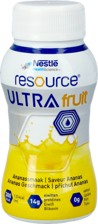 Resource Ultra Fruit Ananassmaak 4x200ml 4