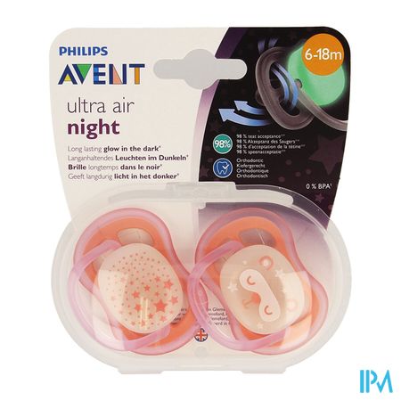 Philips Avent Sucette +6m Air Night Girls