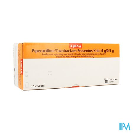 Piperacilline/tazobactam Fresenius Kabi 4g/0,5g 50ml Vial