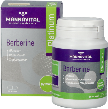 Mannavital Berberine Platinum V-caps 60 9