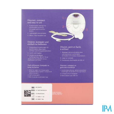 LANSINOH TIRE-LAIT MAINS LIBRES SIMPLE 1 2