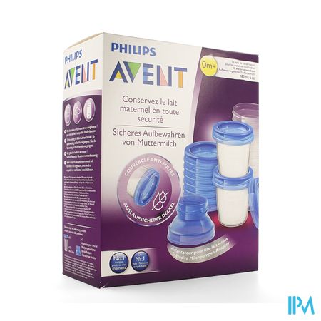 Philips Avent Via Natural Moedermelk Bewaarbekerset SCF618/10