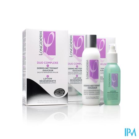 Longiderm Duo Complex Lot 125ml+lait Nett.200ml 2