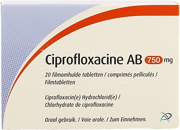 Ciprofloxacine Ab 750mg Comp Pell 20 X 750mg 1