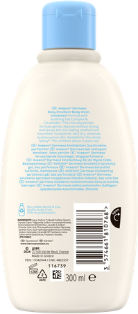 Aveeno Dermexa Gel Nettoyant Emollient 300ml 7