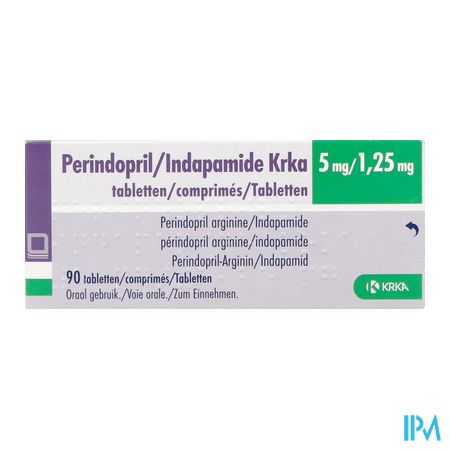 Perindopril/indapamide Krka 5mg/1,25mg Tabl 90 1