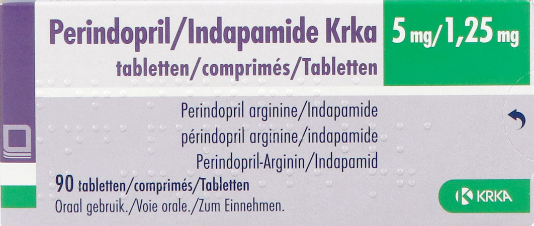 Perindopril/indapamide Krka 5mg/1,25mg Tabl 90 1