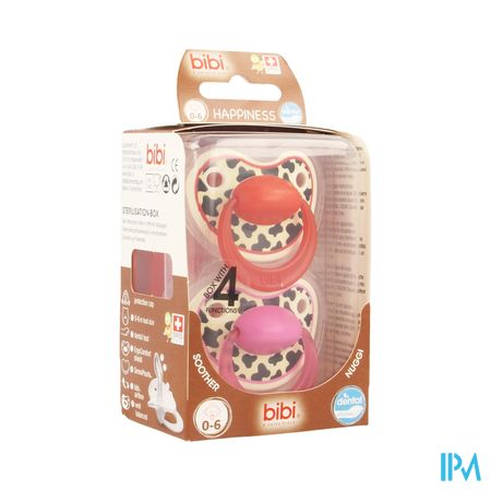 Bibi Happiness Fopspeen Dental Tiger 0- 6m Duo