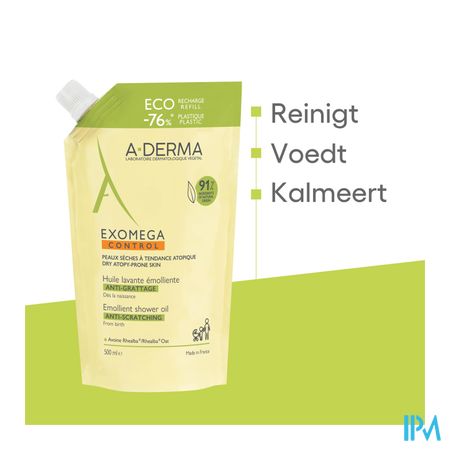 Aderma Exomega Control Wasolie Emol. Refill 500ml 15