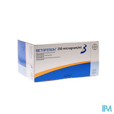 Betaferon 250 Mcg/ml 15x1 Fl Pdr Inj+solv Sp Voorg