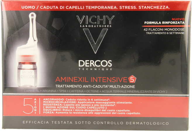 Vichy Dercos Aminexil Clinical 5 Men Amp 42x6ml 1