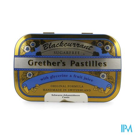 Grether's Pastilles Blackcurrant Ss Past 110g