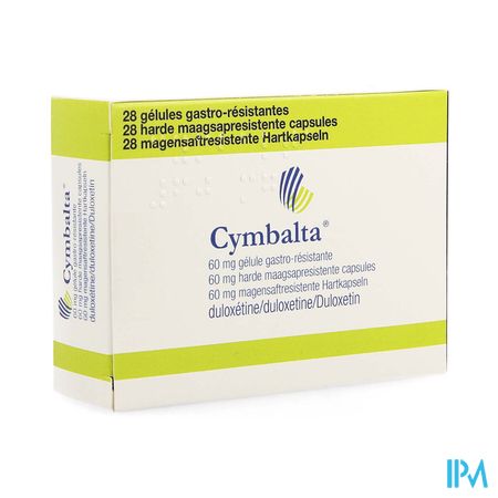 Cymbalta 60mg Pi Pharma Harde Maagsapresist Caps28