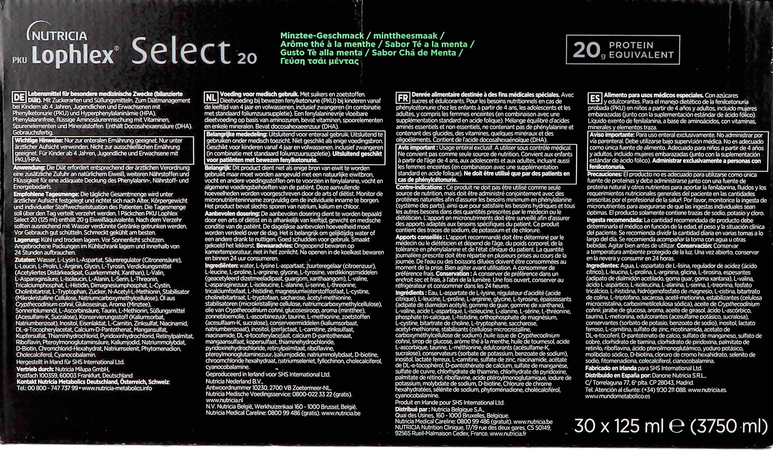 Pku Lophlex Select 20 The Menthe 30x125ml 4