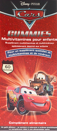 Disney Multivitaminen Kinder Cars Gum. 60 3