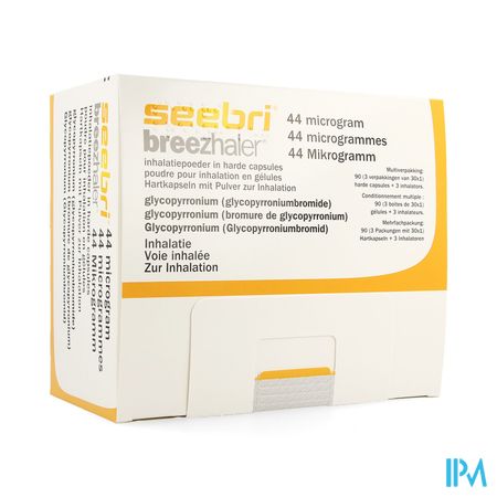 Seebri Breezhaler 44 Mcg Pulv Inhal Caps 90 Ud