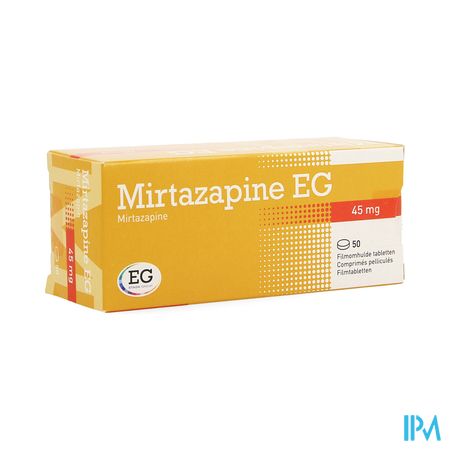 Mirtazapine EG 45Mg Tabl Pell 50X45Mg