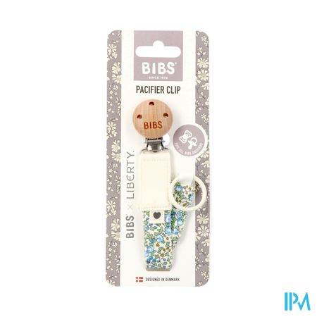 Bibs Attache Sucette Liberty Ivory&sage