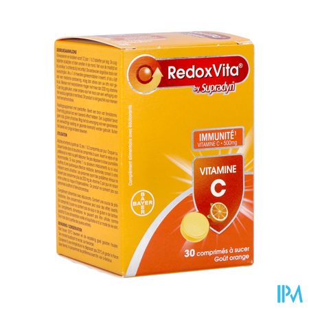 Redoxvita 500mg Orange Comp A Sucer 30