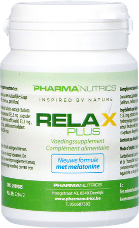 Relax Plus Vegecaps 60 Pharmanutrics 6
