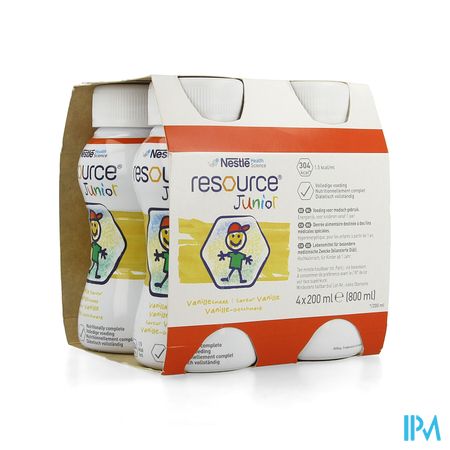 Resource Junior Vanille Nf 4x200ml