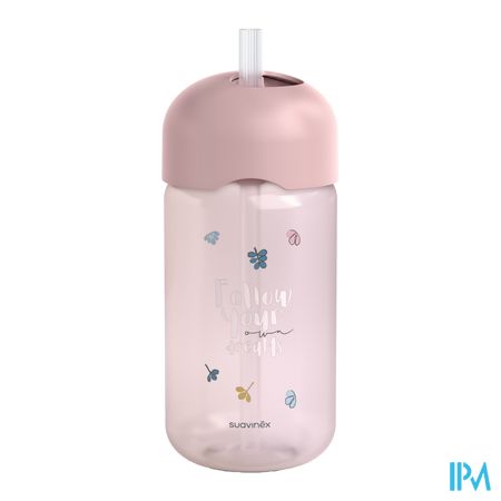 Suavinex Feeding Bears Straw Bottle Pink 340ml 3