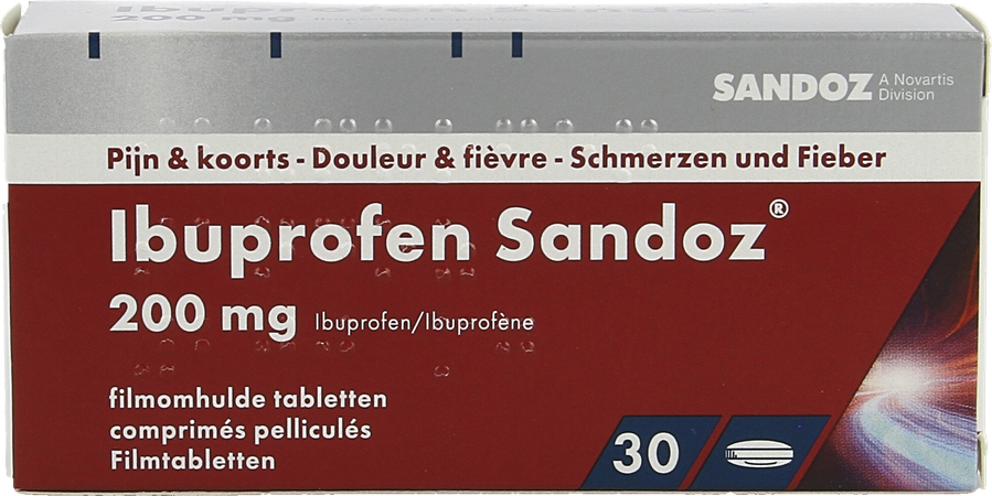 Ibuprofen Sandoz 200mg Filmomh Tabl 30 3
