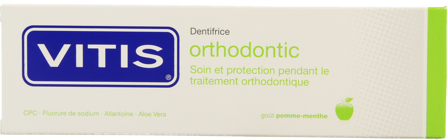 Vitis Orthodontic Tandpasta met 0,05% Cetylpyridinium Chloride (CPC) 75ml 32046 4