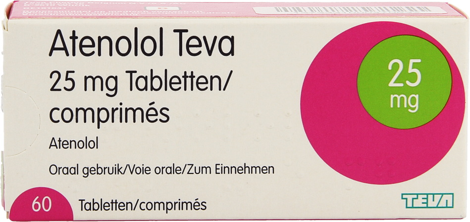 Atenolol Teva Comp Enrob 60x 25mg 4