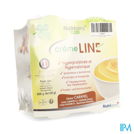 Cremeline+ Caramel Z/lactose 4x125g