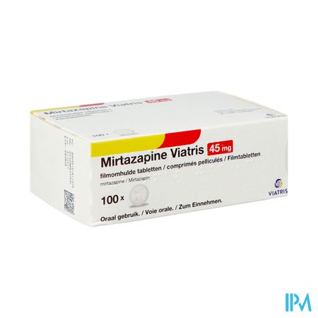 Mirtazapine Viatris 45mg Filmomh Tabl 100