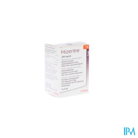 Hizentra 200mg/ml Sol Inj 1g/ 5ml